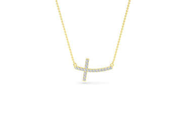 14K Gold Airplane Micro pave Diamond Necklace – KEILA