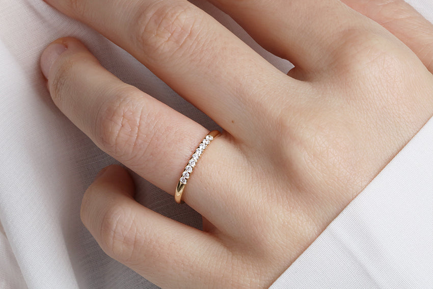 White Gold Twist Wedding Ring | Handmade Gold Rings | J&E