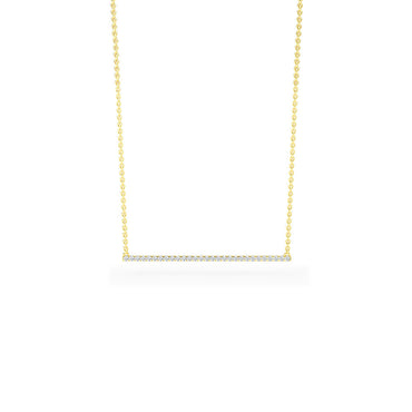 14K Gold Airplane Micro pave Diamond Necklace – KEILA